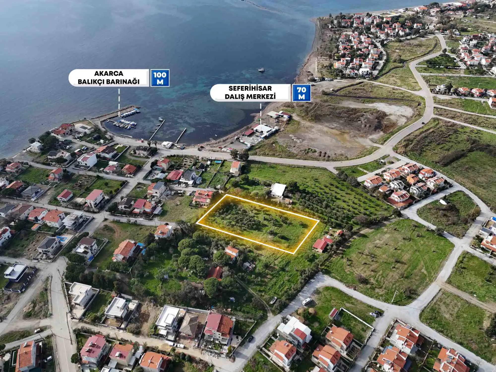 AKARCA BALIKÇI BARINAĞINA ÇOK YAKIN KONUMDA ARSA